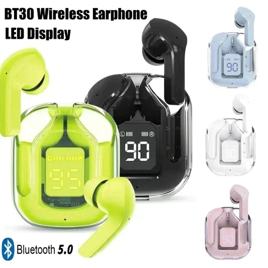 Sport Gaming Headsets Noise Reduction Earphone Mic Headphones with LED Display