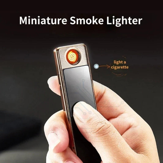 Small Portable USB Rechargeable Metal Coil Lighter